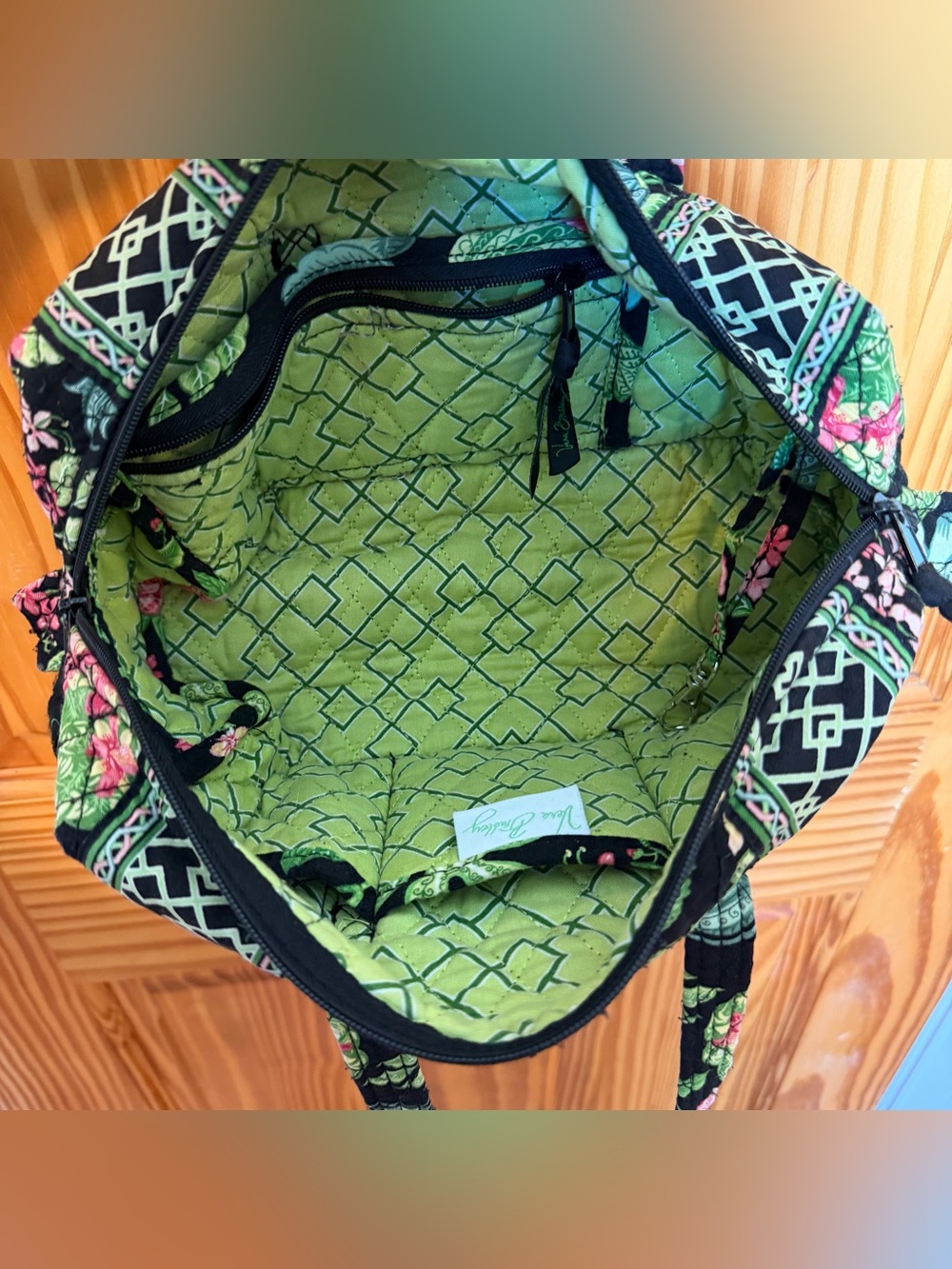 Retired 2007 Vera Bradley Small duffel Botanica print. - Picture 8 of 10